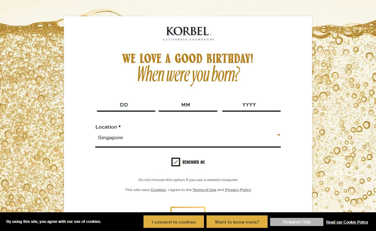 Korbel California Champagne