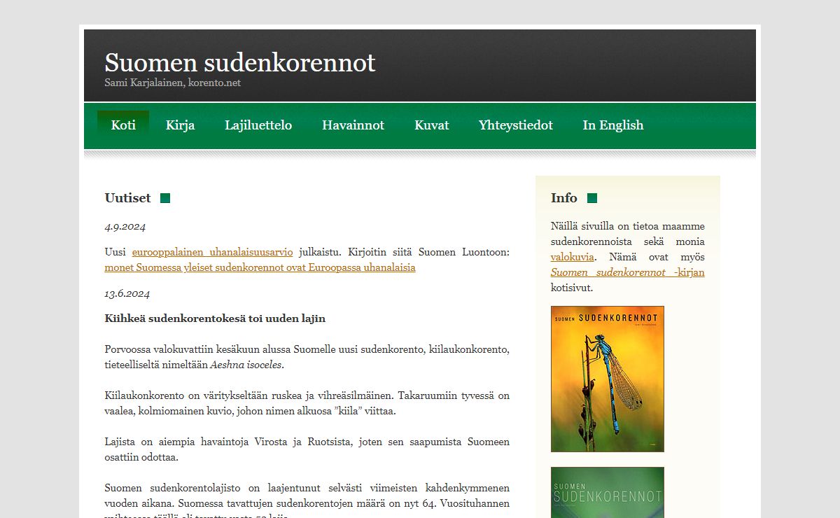 Suomen sudenkorennot (Odonata)