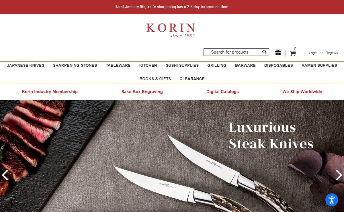 Japanese Chef Knives, Tableware, Kitchenware and Restaurant Supplies | Korin