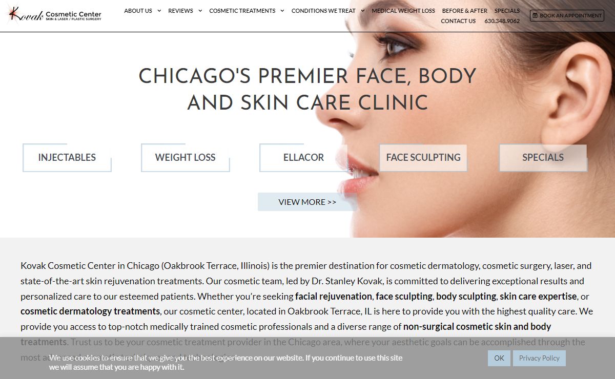 Cosmetic Dermatology Chicago | Facial Sculpting & Skincare Treatments | Body Sculpting Services