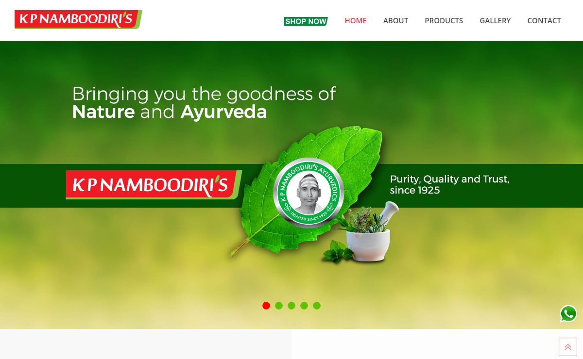 K P NAMBOODIRI'S AYURVEDICS - Natural and Ayurvedic products for dental and oral care, hair care, skin care and everyday wellbeing.