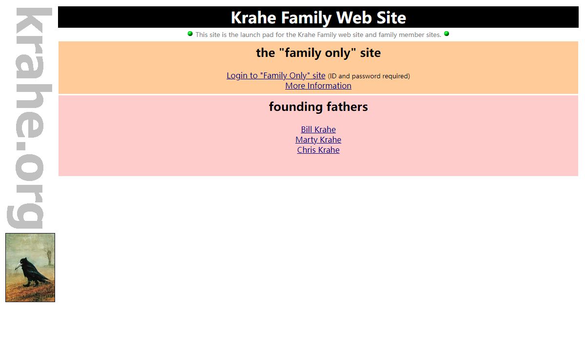Krahe Family Web Site