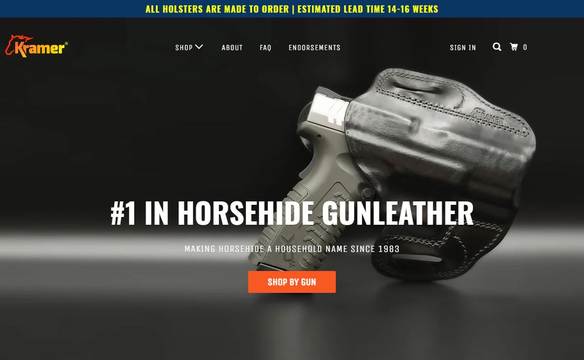 #1 in Horsehide Leather Gun Holsters - KRAMER®– Kramer Leather