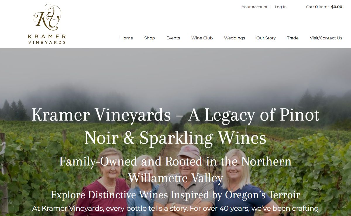 Kramer Vineyards – Pinot Noir &amp; Sparkling Wines from Oregon’s Willamette Valley