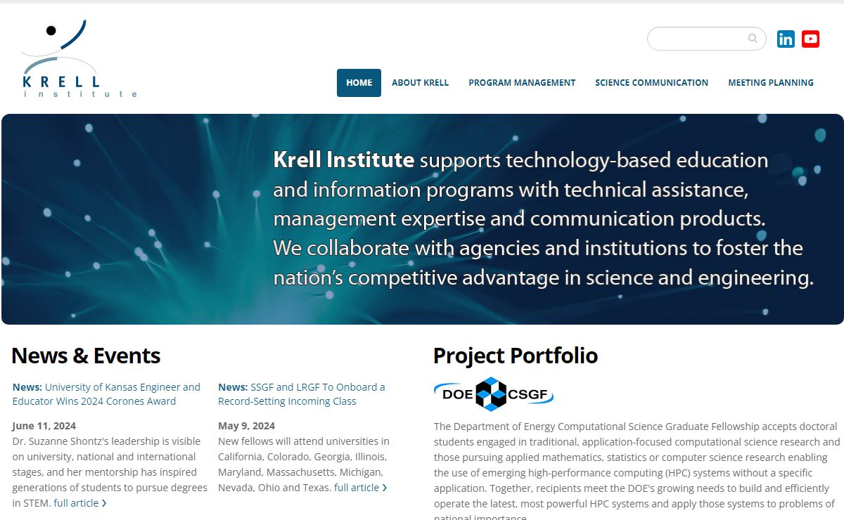 Front Page | Krell Institute