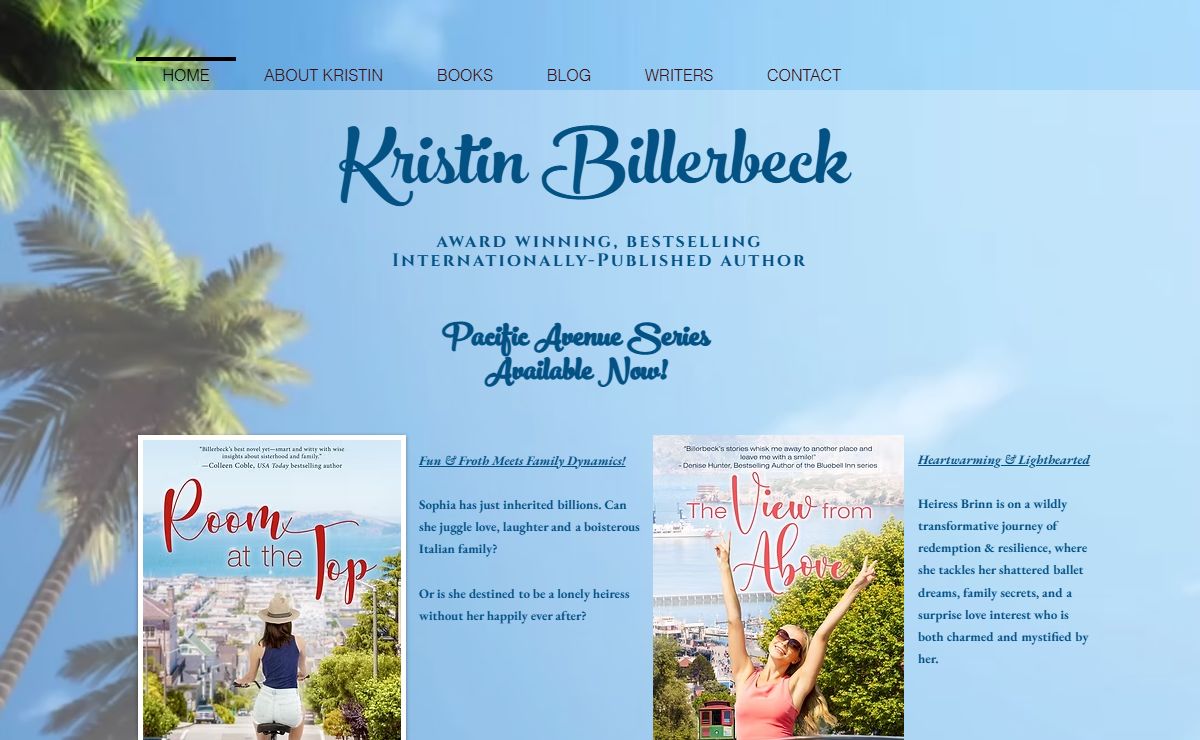 Chick Lit | Kristin Billerbeck, Author | California