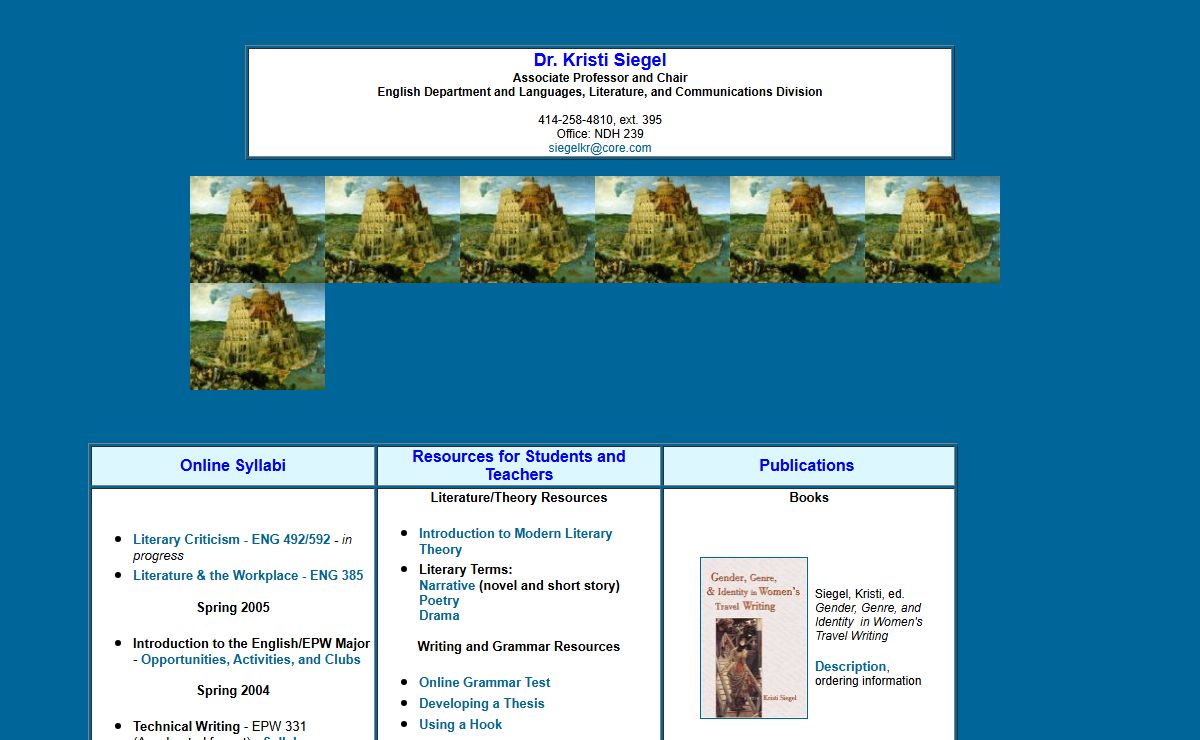 Homepage - Dr. Kristi Siegel