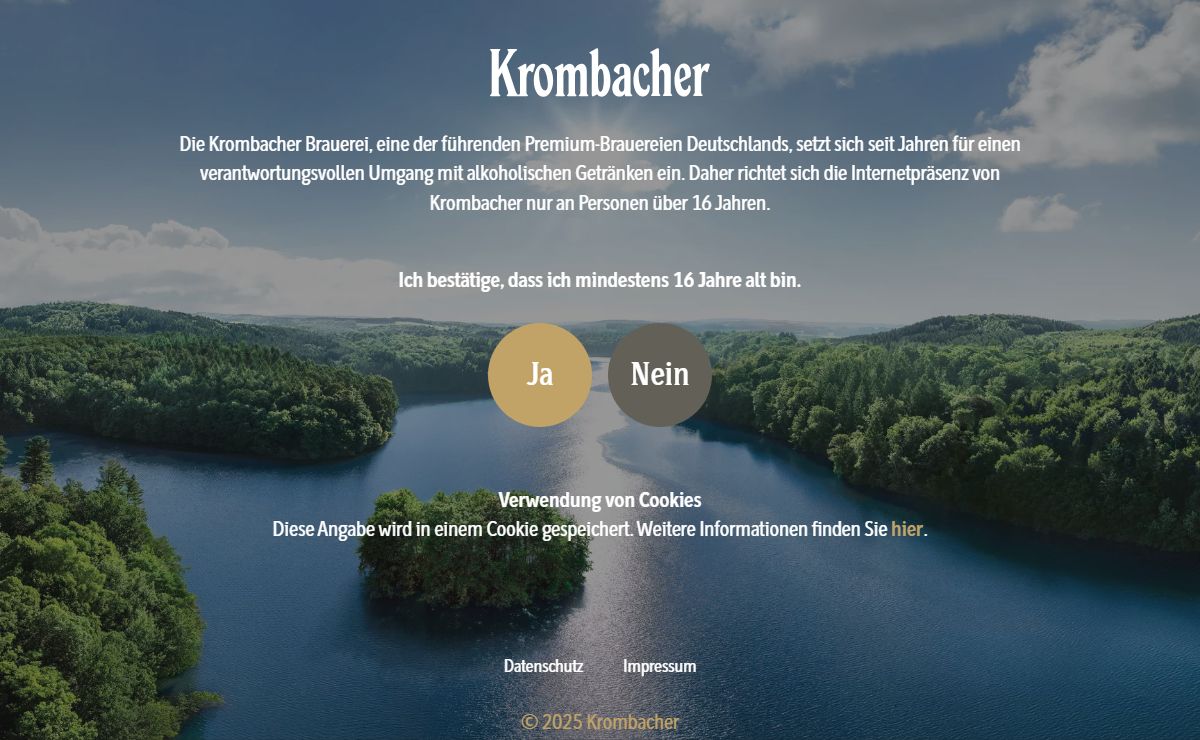 Krombacher Startseite | Krombacher