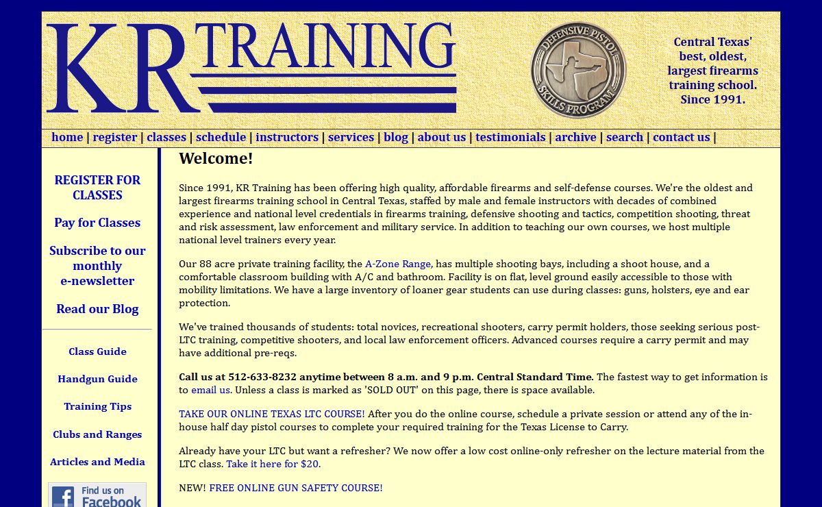 KR Training - Central Texas' best firearms training school