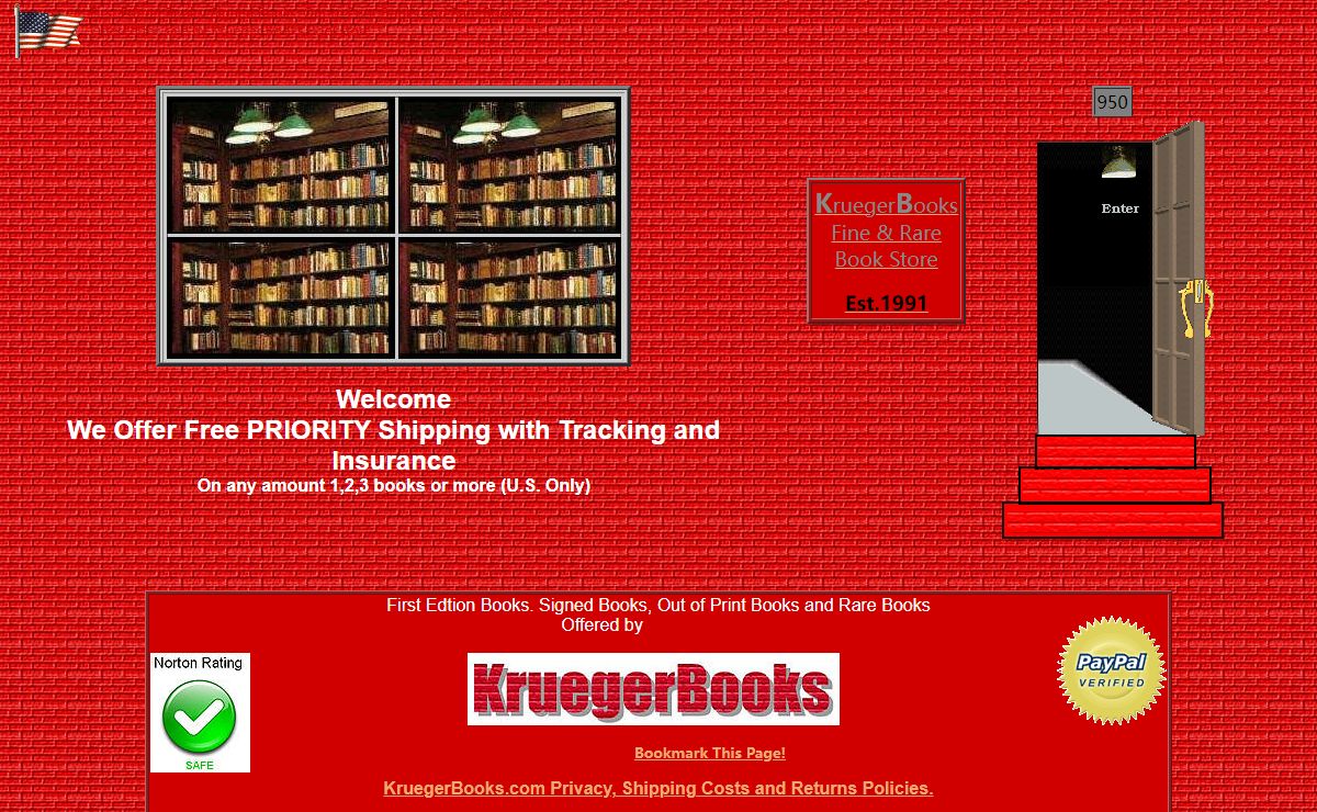 Signed First Edition Books, Signed Books, Rare Books, Collectable Books, Out of Print Book, are all available for online shopping at KruegerBooks.com Online Bookstore