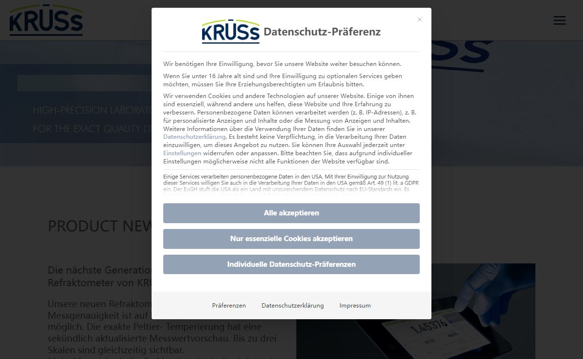 MEASURING QUALITY | A.KRÜSS Optronic