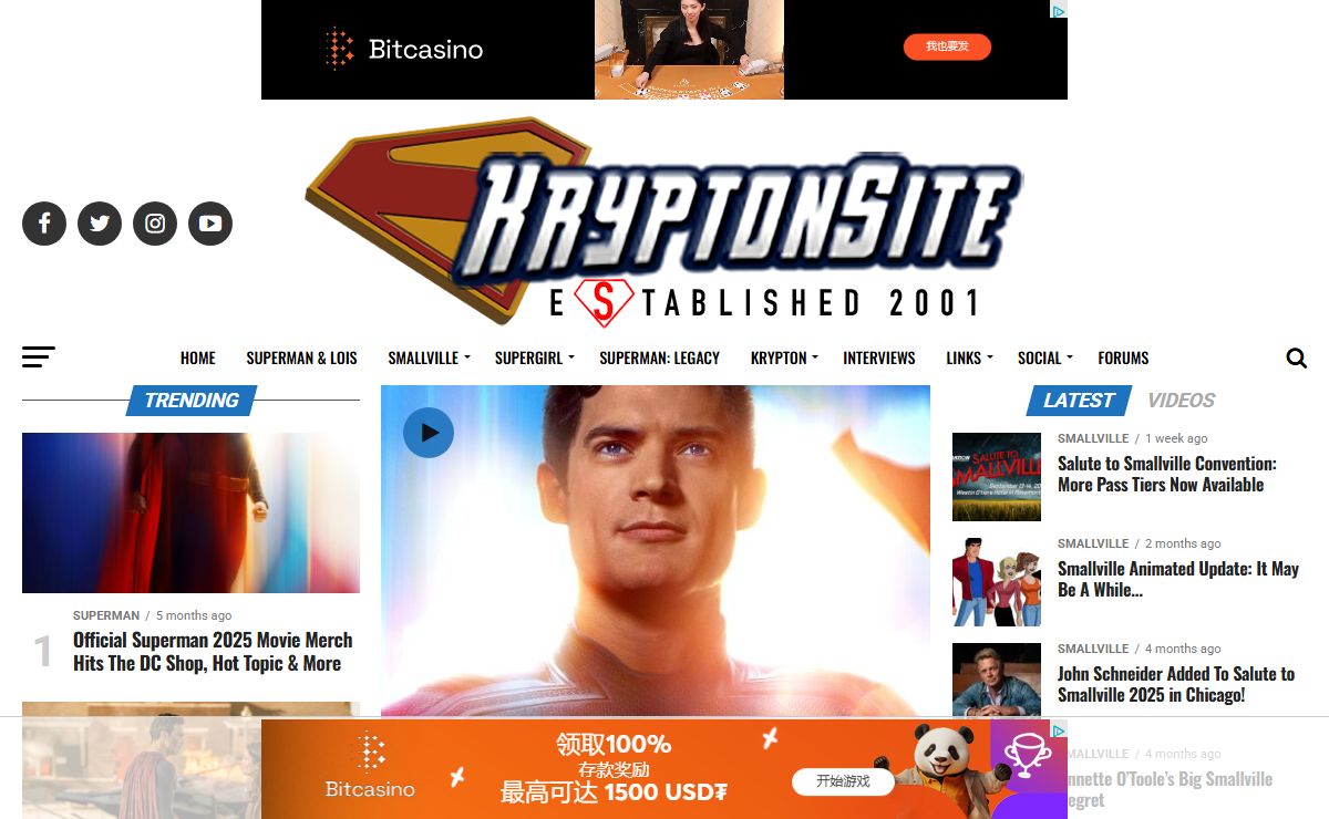 KryptonSite: Smallville - Superman & Lois - Supergirl TV Series News