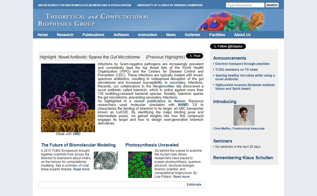 Theoretical and Computational Biophysics Group