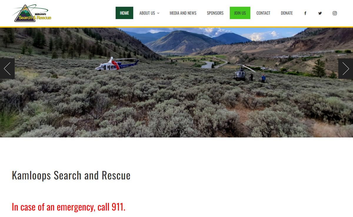 Kamloops Search and Rescue – Serving Kamloops BC and beyond