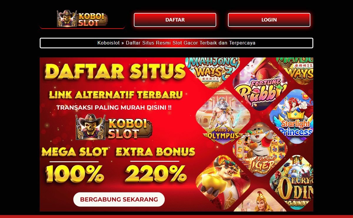 KOBOISLOT » Daftar Situs Resmi Koboislot Gacor Terbaik dan Terpercaya