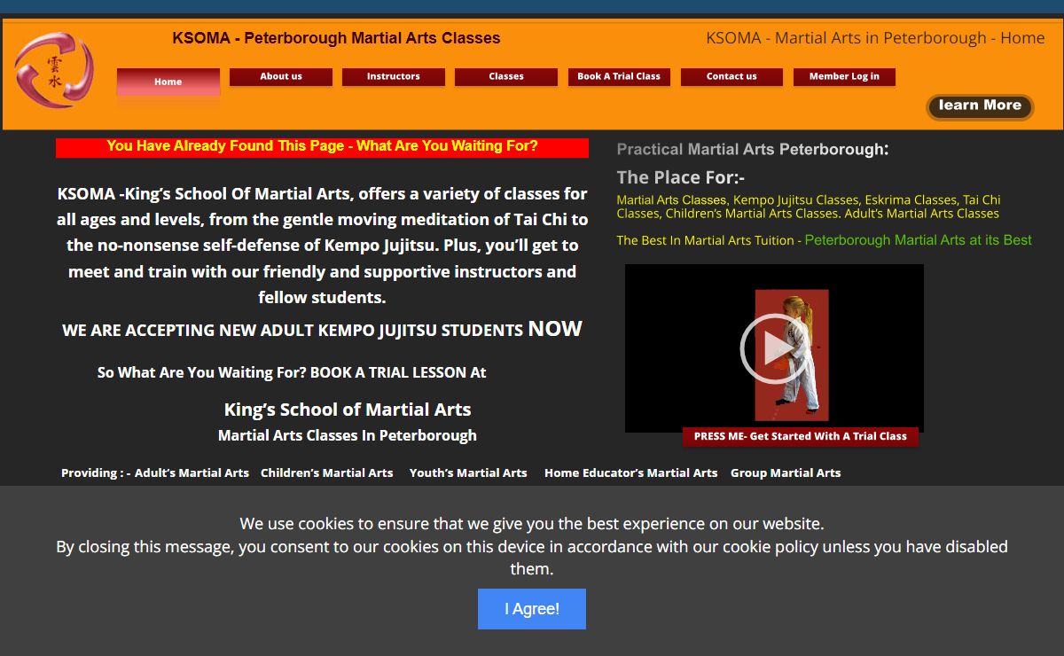 Home -KSOMA - Peterborough Martial Arts Classes