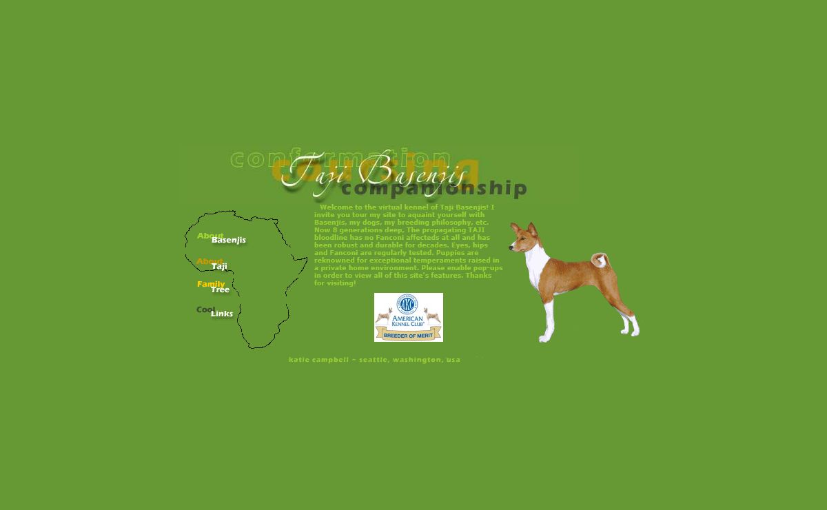 Taji Basenjis - Seattle, Washington, USA