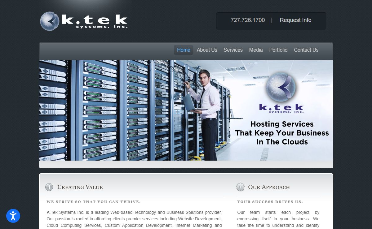 Tampa and Clearwater Website Design and Web Server Hosting, Cloud Computing, Custom Designer services.