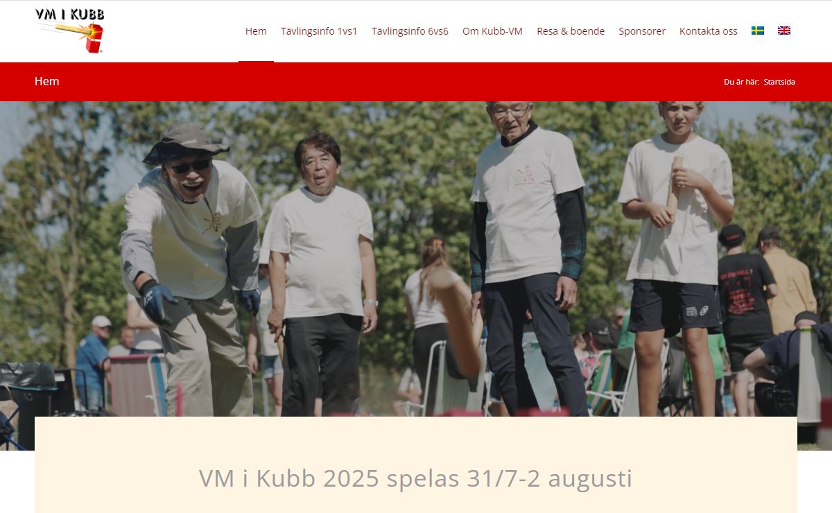 KUBB-VM – Kubb förenar människor och skapar fred på jorden