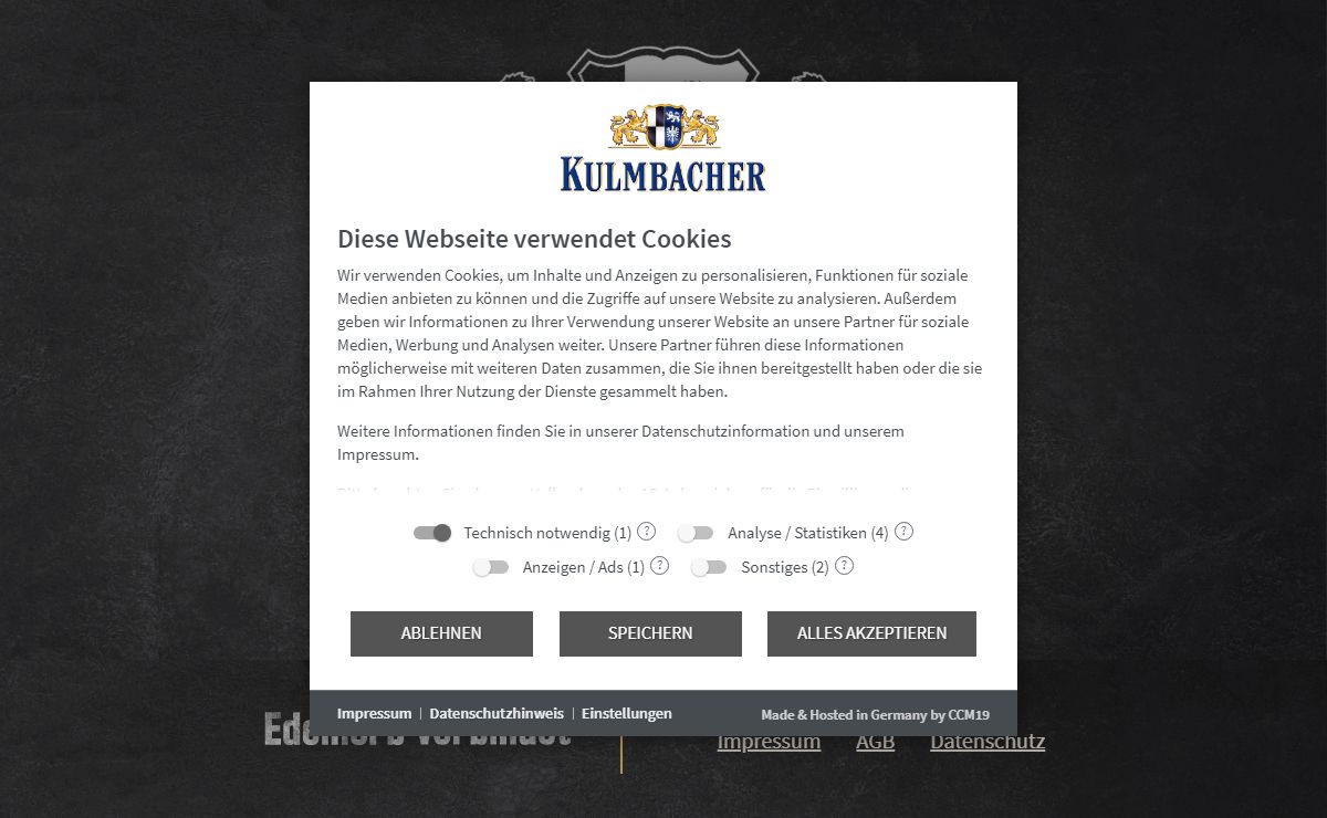 Kulmbacher Edelherb | Echter Pilsgenuss mit und ohne Alkohol