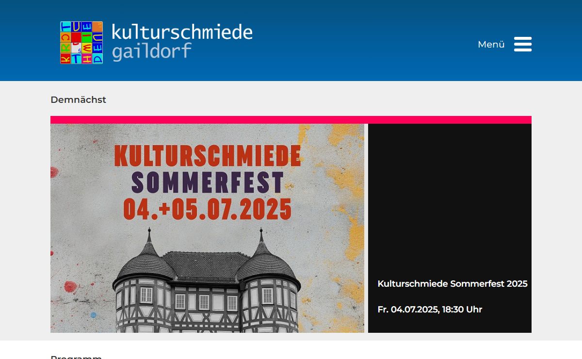Kulturschmiede Gaildorf | Startseite
