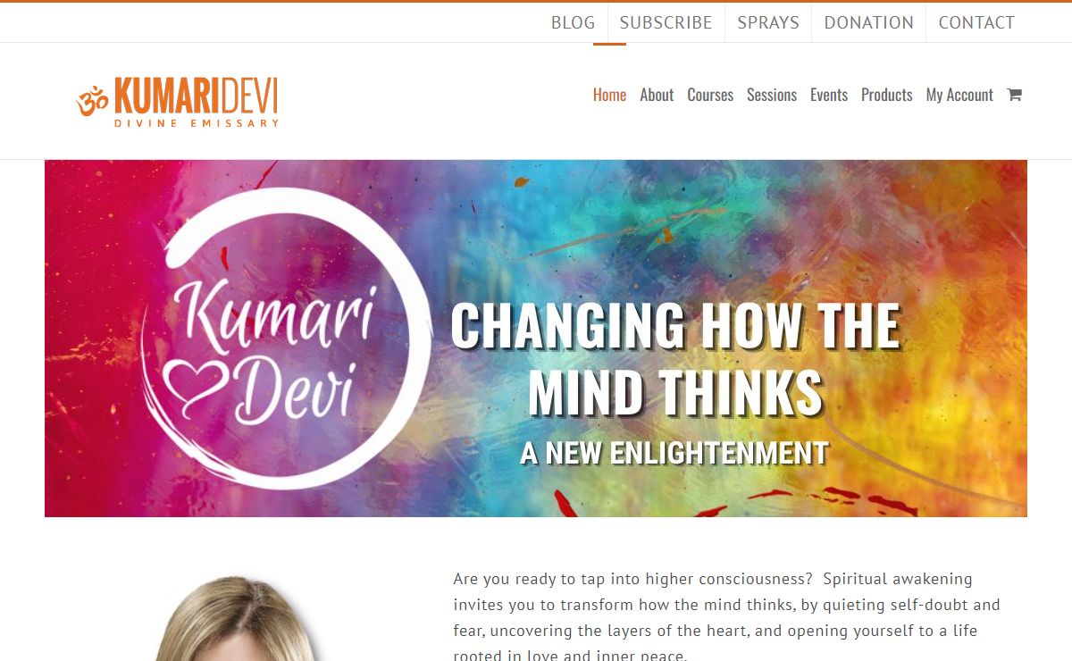 Home - KumariDevi | Enlightened Awareness