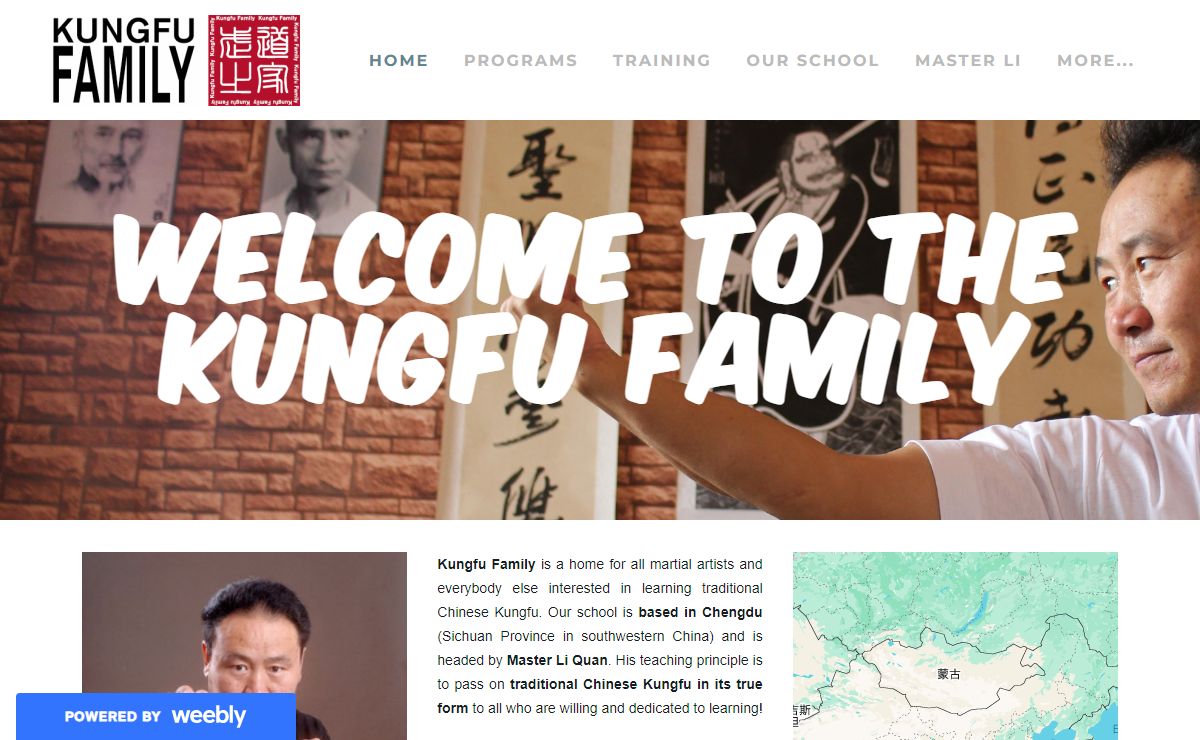 Kungfu Family - 武道之家 - Learn Traditional Kungfu in Chengdu, China - Home
