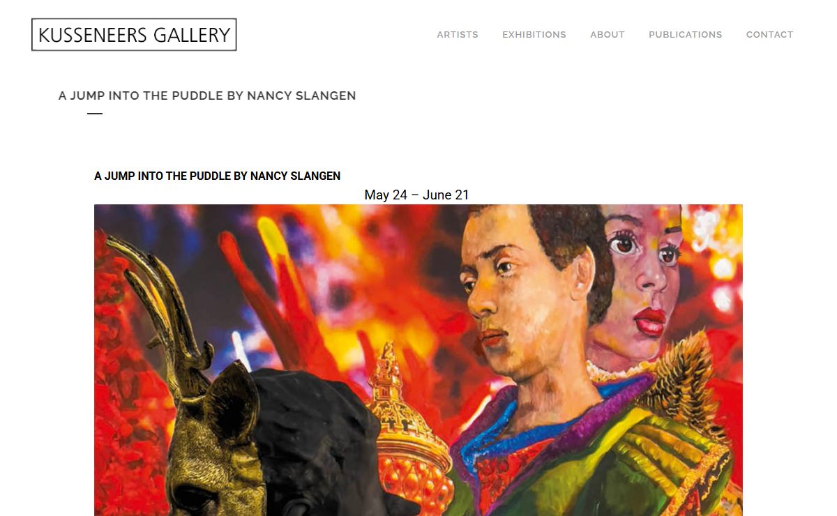 A JUMP INTO THE PUDDLE BY NANCY SLANGEN - Kusseneers Gallery
