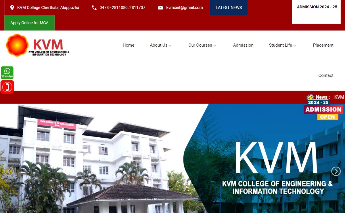 Welcome to KVM College of Engineering & Information Technology Cherthala, Alappuzha