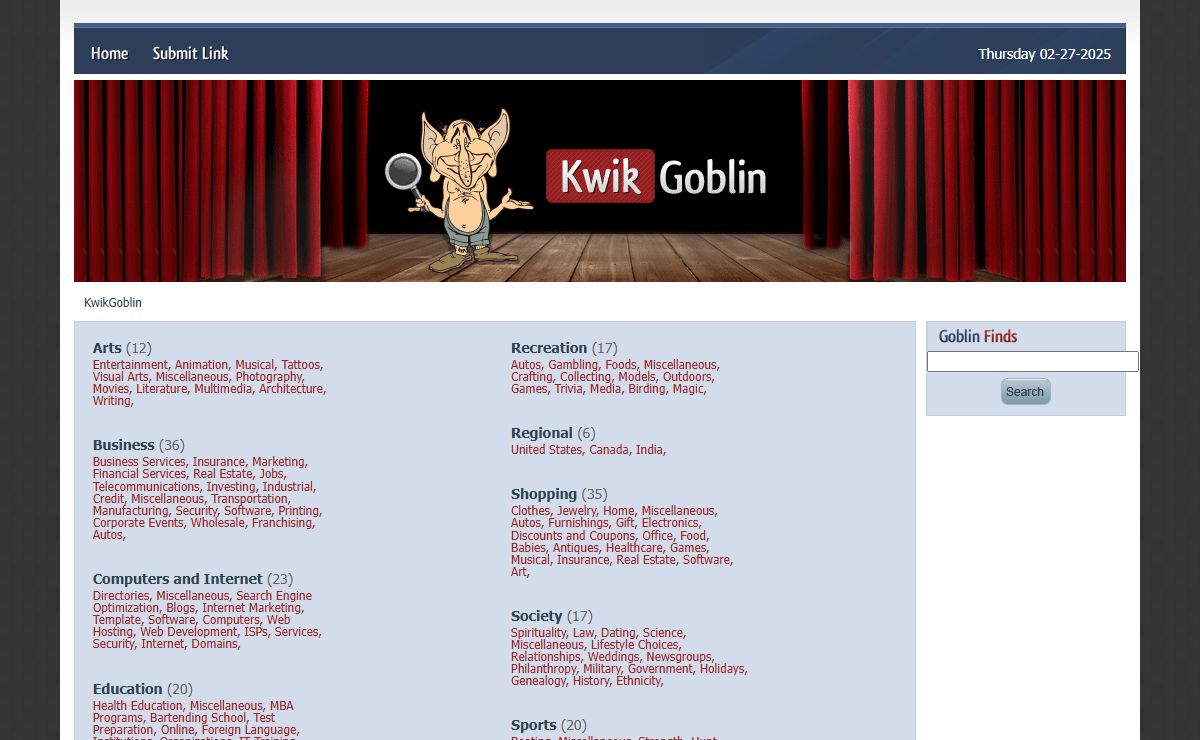  Information - KwikGoblin Website Directory