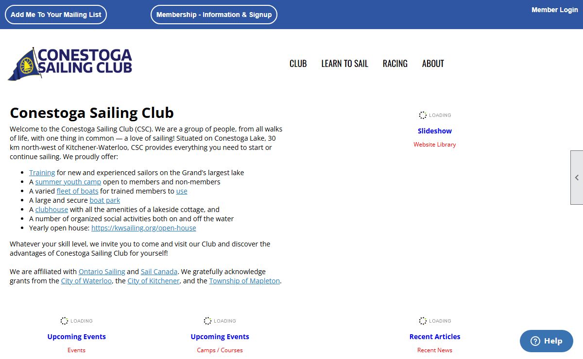 Home - Conestoga Sailing Club