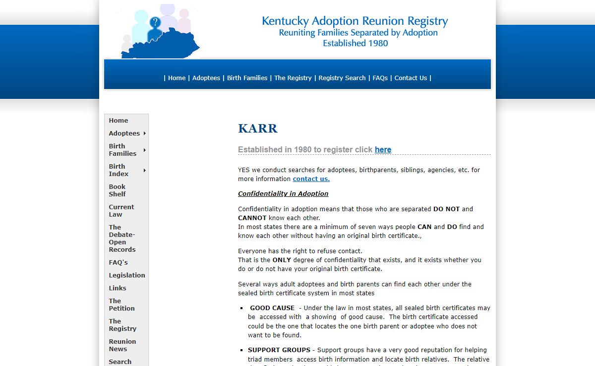 Ky Adoption Reunion Registry