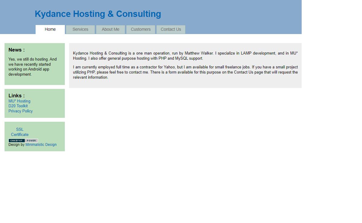 Kydance Hosting & Consulting :: Home