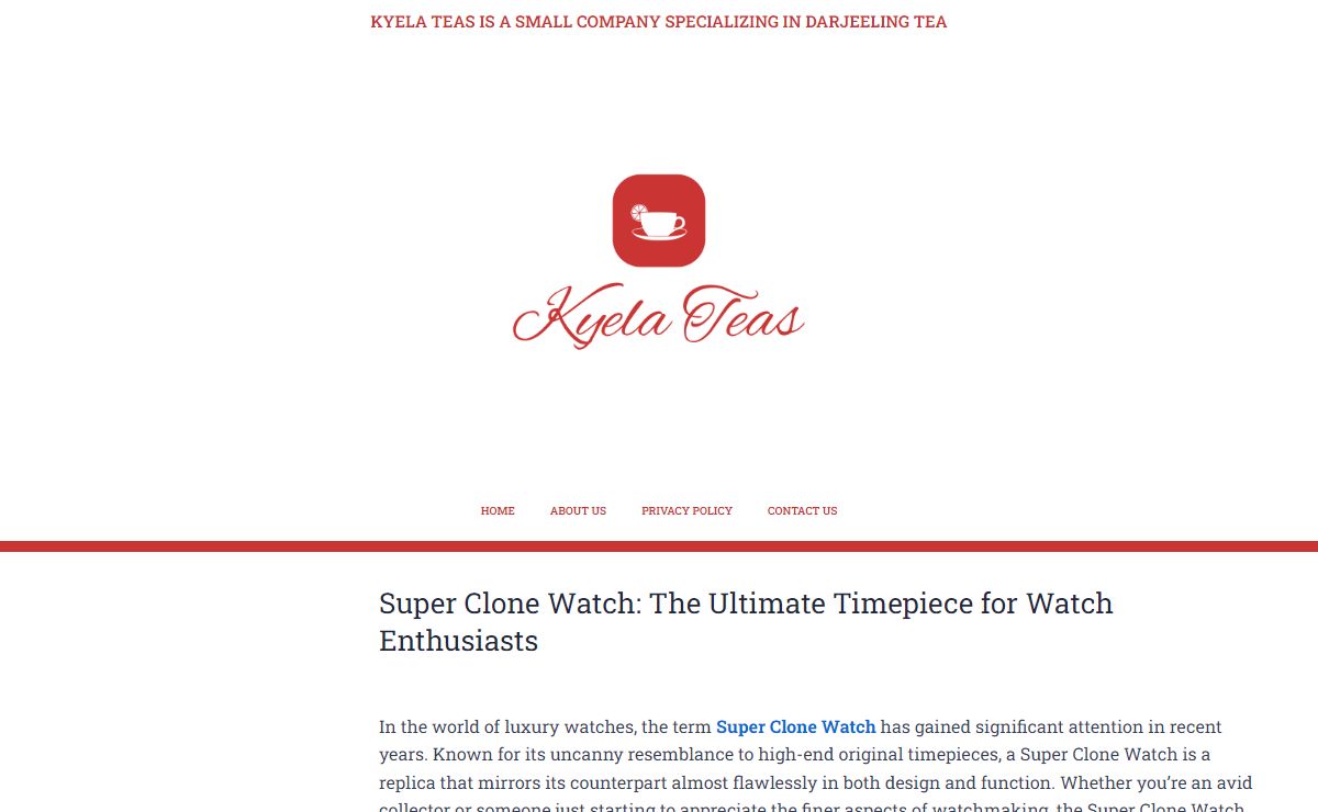 Kyela Teas – Kyela Teas Is A Small Company Specializing In Darjeeling Tea