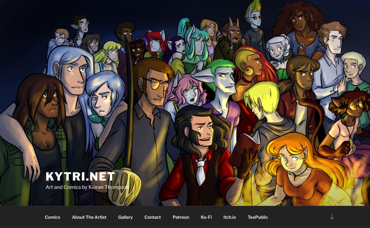 Kytri.Net – Art and Comics by Kieran Thompson