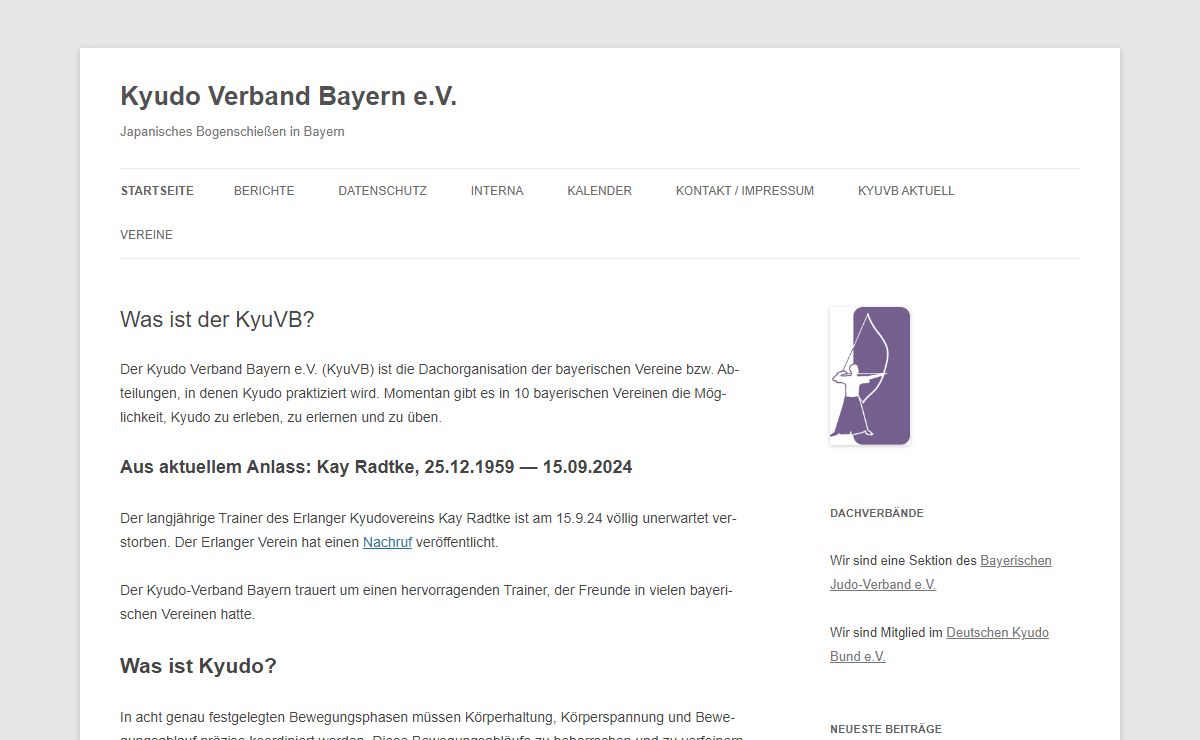 Kyudo Verband Bayern e.V. | Japanisches Bogenschießen in Bayern