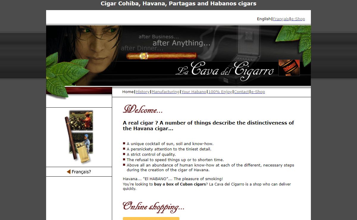 Cigar Cohiba, Havana, Partagas and Habanos cigars