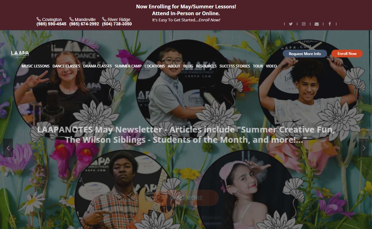 Louisiana Academy of Performing Arts | Music-Dance-Acting Classes | Mandeville, Covington, New Orleans LA