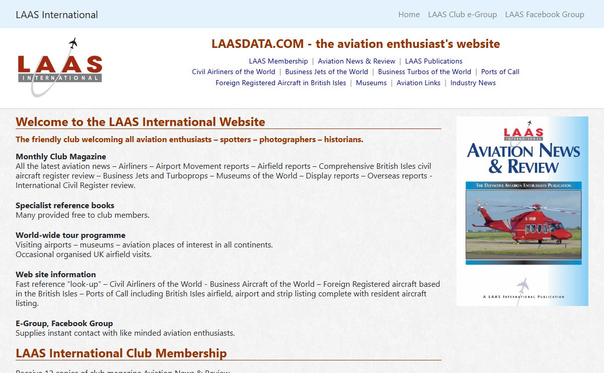 LAAS International, aviation enthusiasts, aircraft spotters, photographers, historians