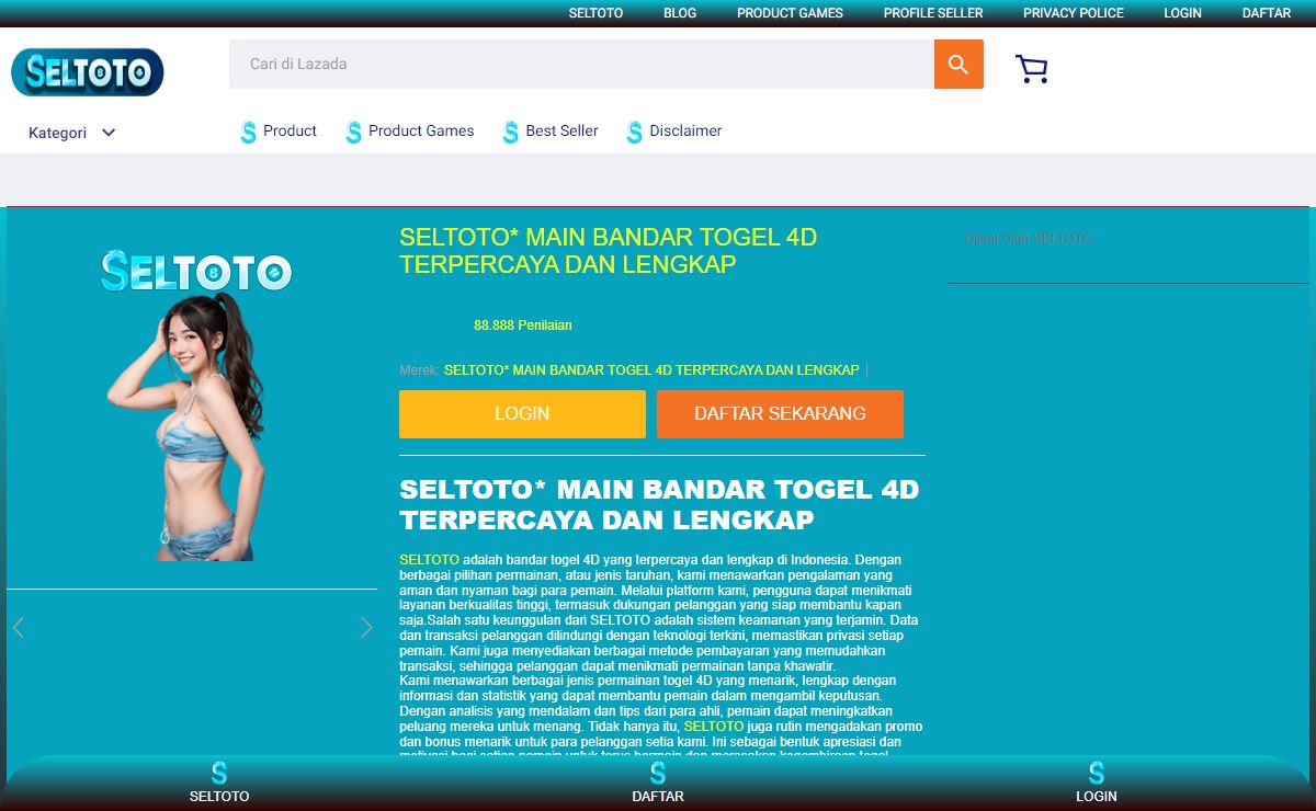 SELTOTO* MAIN BANDAR TOGEL 4D TERPERCAYA DAN LENGKAP