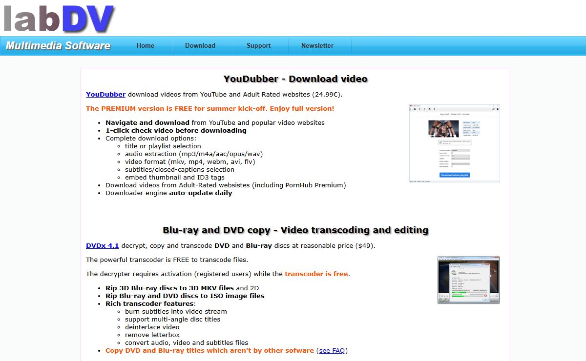 labDV - Multimedia software