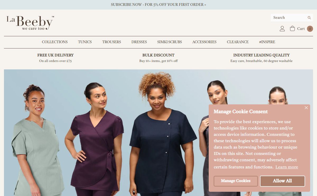 La Beeby | Leading Beauty & Wellness Uniforms | 30 Years
