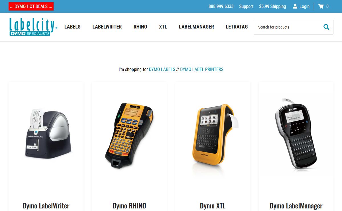 Dymo Labels & Label Printers | Rhino | XTL | LabelWriter