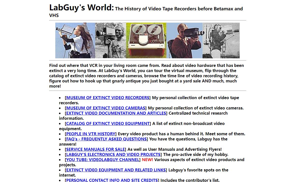 LabGuy's World: The History of Video Tape Recorders before Betamax and VHS