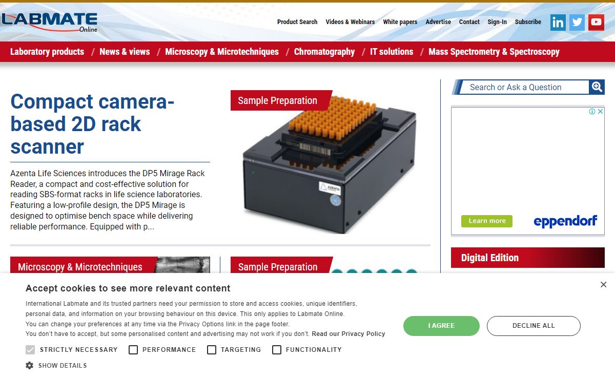 Science Laboratory Equipment News From Labmate Online