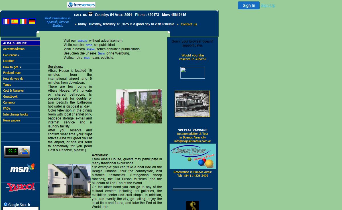 Alba's house, your accommodation in Ushuaia, Argentinean Patagonia, welcomes you.