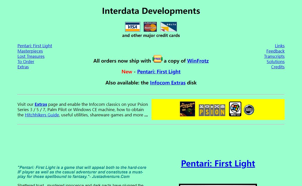 Interdata Developments - The site where you can purchase all the old Infocom Classics