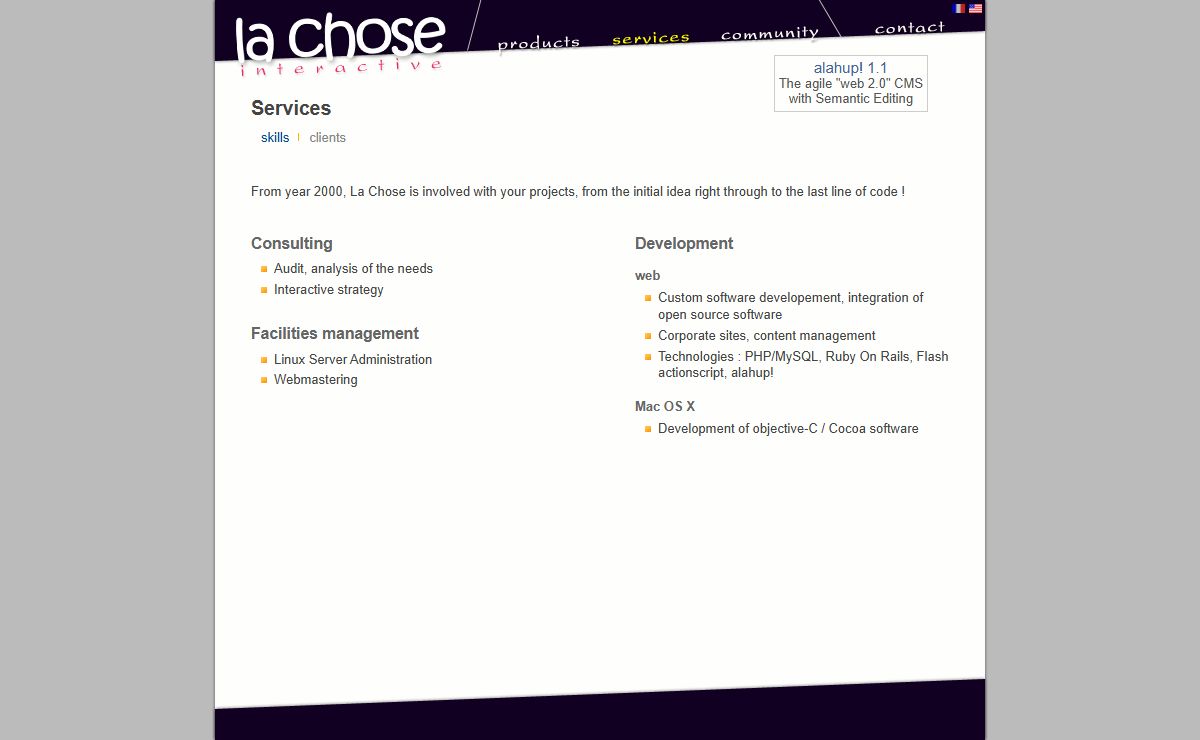 La Chose : web agency and software maker – agence web et développement de logiciels