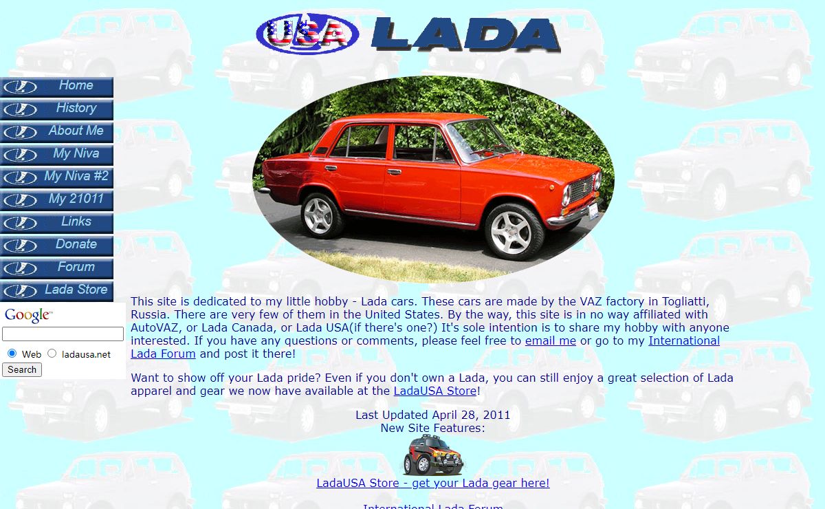 Lada USA Home Page