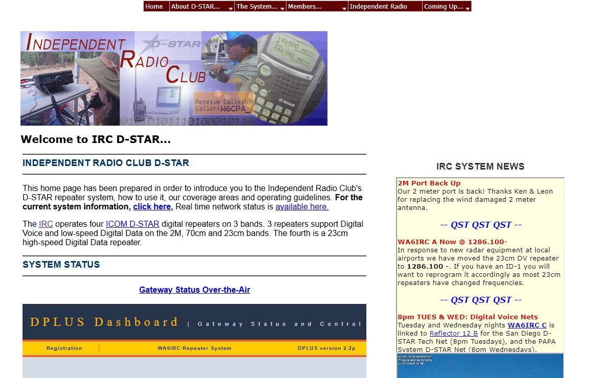 Independent Radio Club D-STAR Home Page